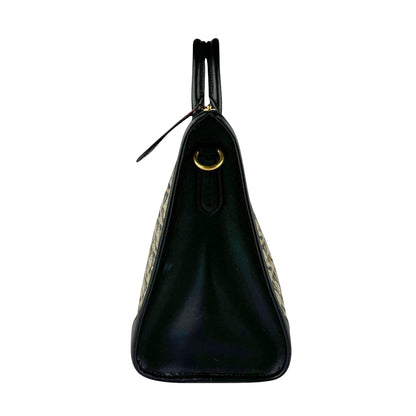 Salvatore Ferragamo Brown Canvas Gancini