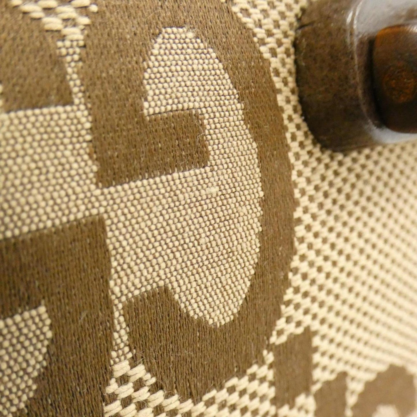 Gucci Brown Canvas Bamboo