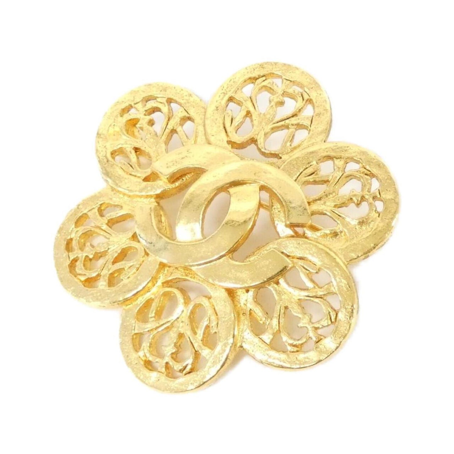 Chanel Gold Gold Plated Coco Mark