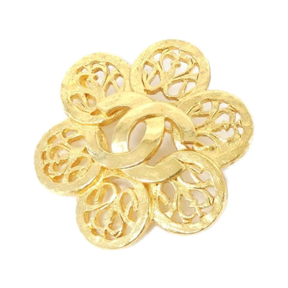 Chanel Gold Gold Plated Coco Mark