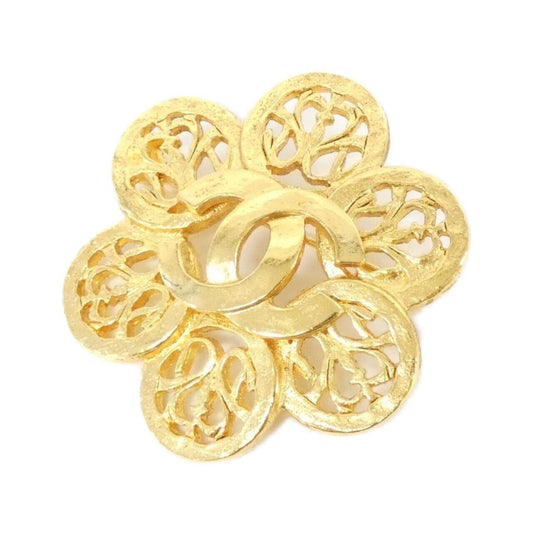 Chanel Gold Gold Plated Coco Mark