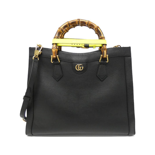 Gucci Black Leather Diana