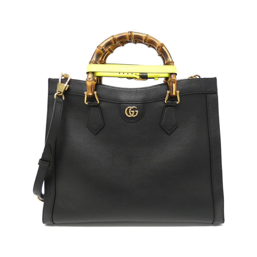 Gucci Black Leather Diana