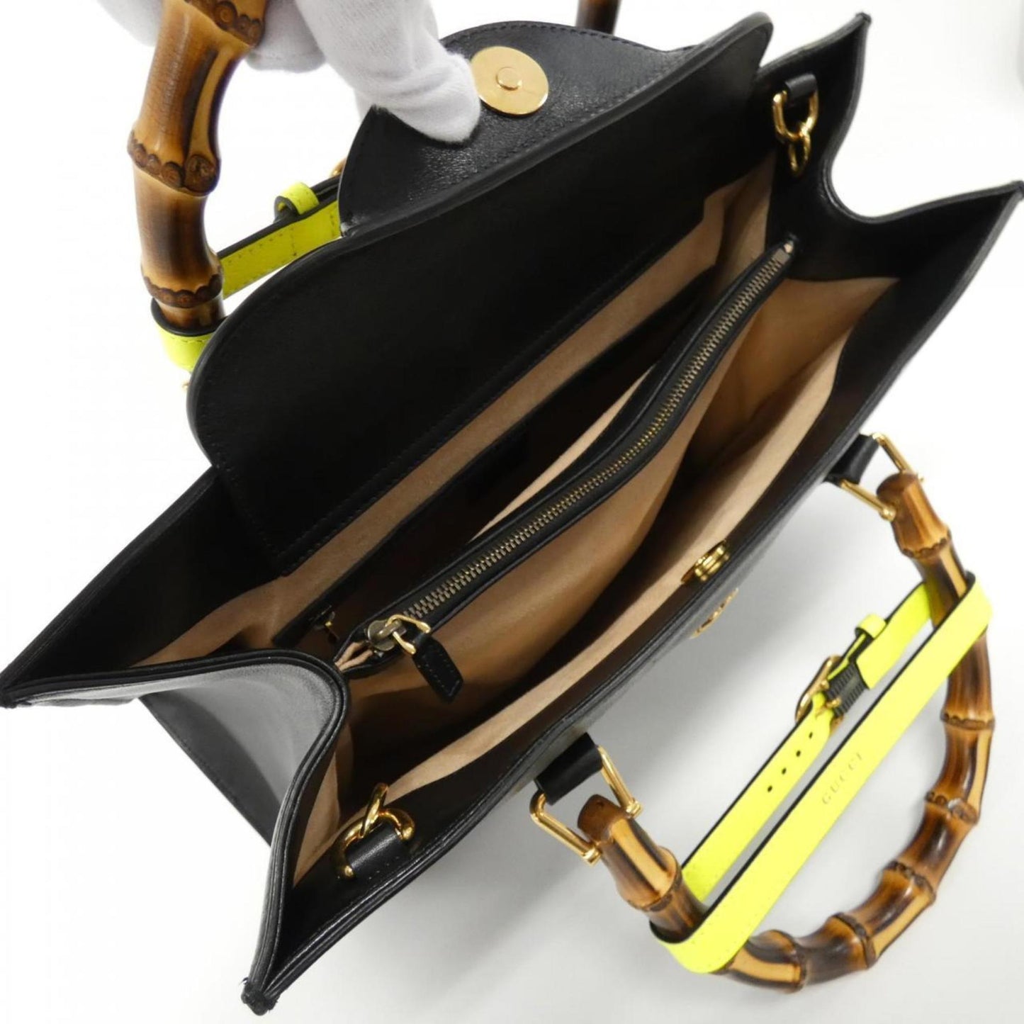 Gucci Black Leather Diana