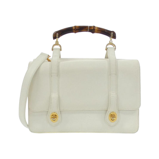 Gucci White Leather Handbag