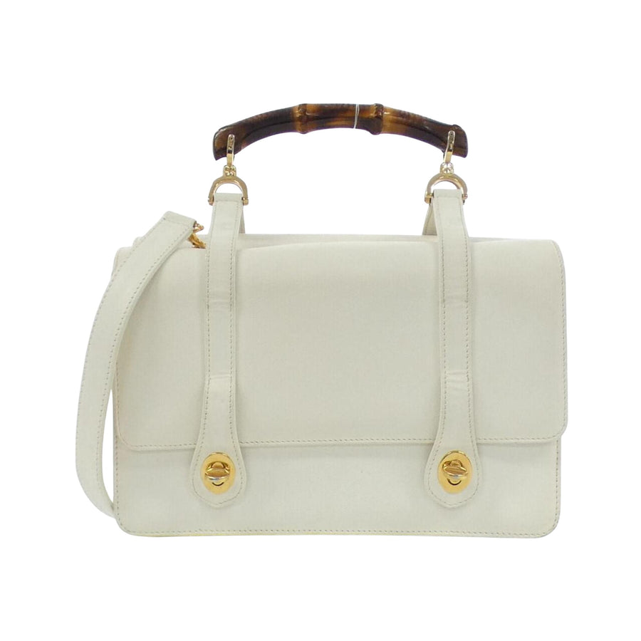Gucci White Leather Handbag