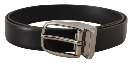 Dolce & Gabbana Elegant Leather Belt With Metal Buckle