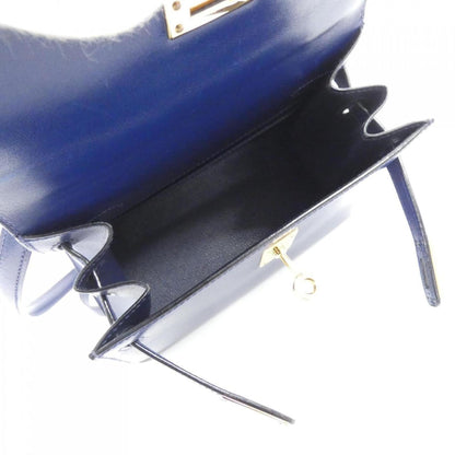 Hermès Blue Leather Kelly Mini