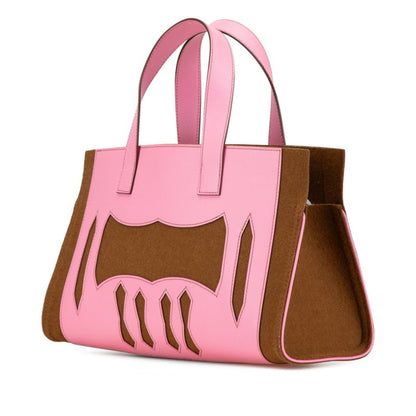 Hermès Brown Suede Petit H