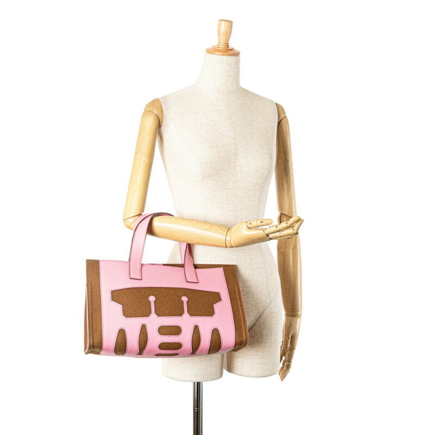 Hermès Brown Suede Petit H