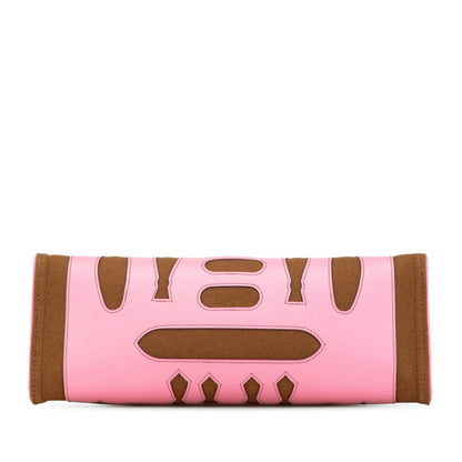 Hermès Brown Suede Petit H