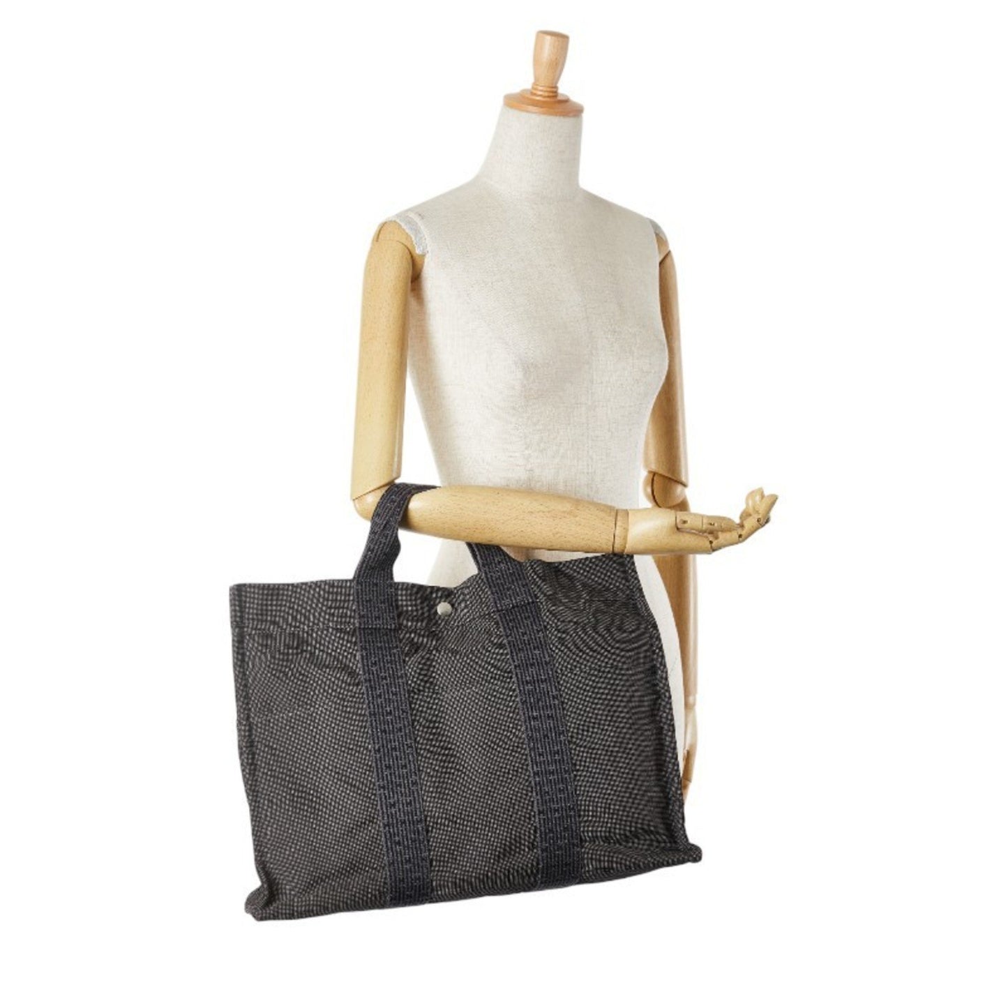 Hermès Gray Canvas Herline
