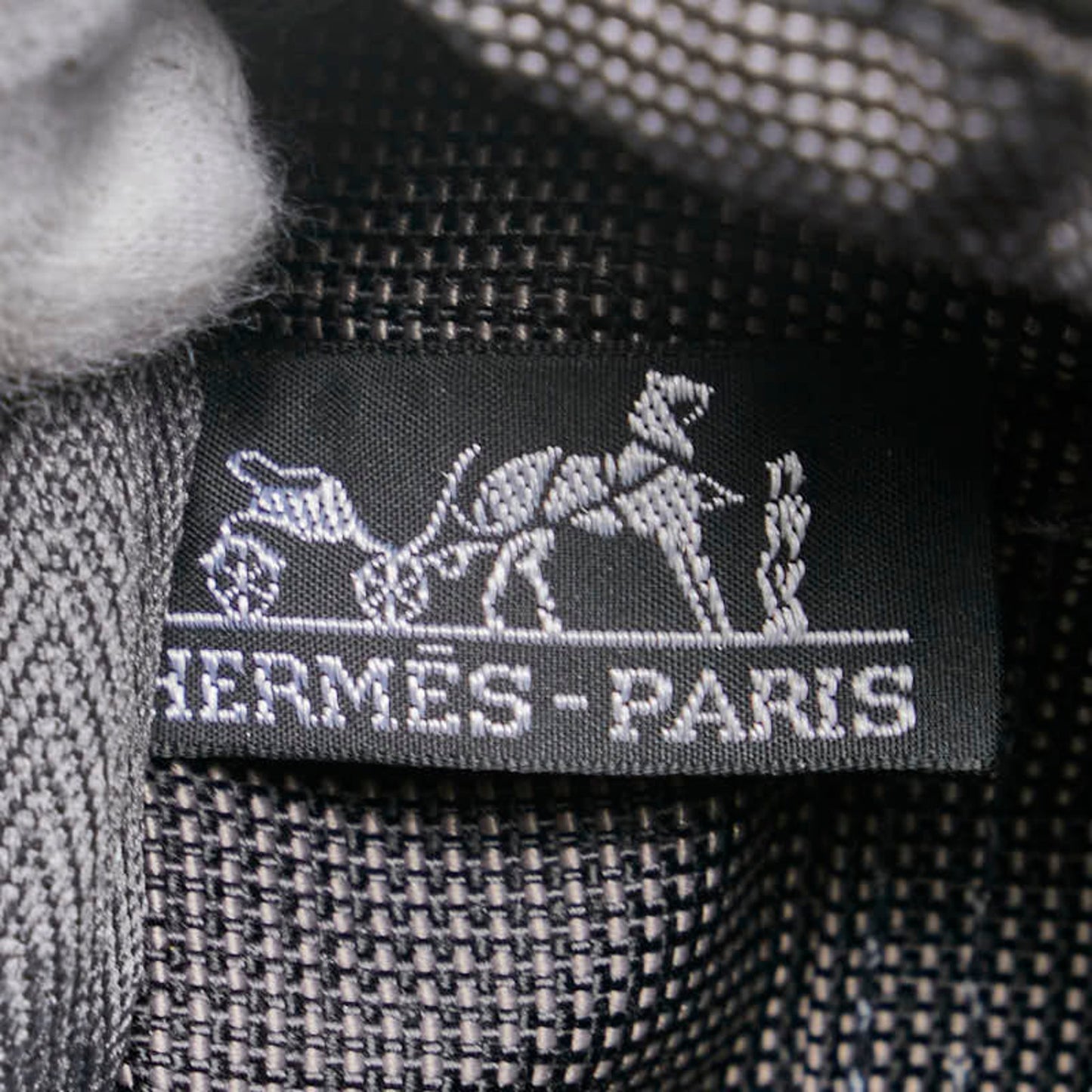 Hermès Gray Canvas Herline