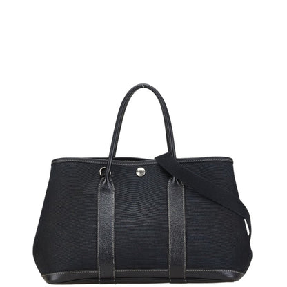 Hermès Black Canvas Garden Party