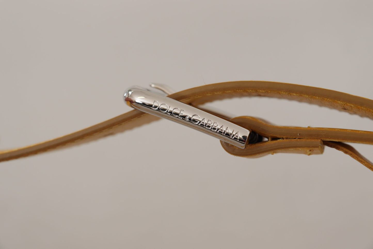 Dolce & Gabbana Elegant Leather Belt In Sunshine Yellow