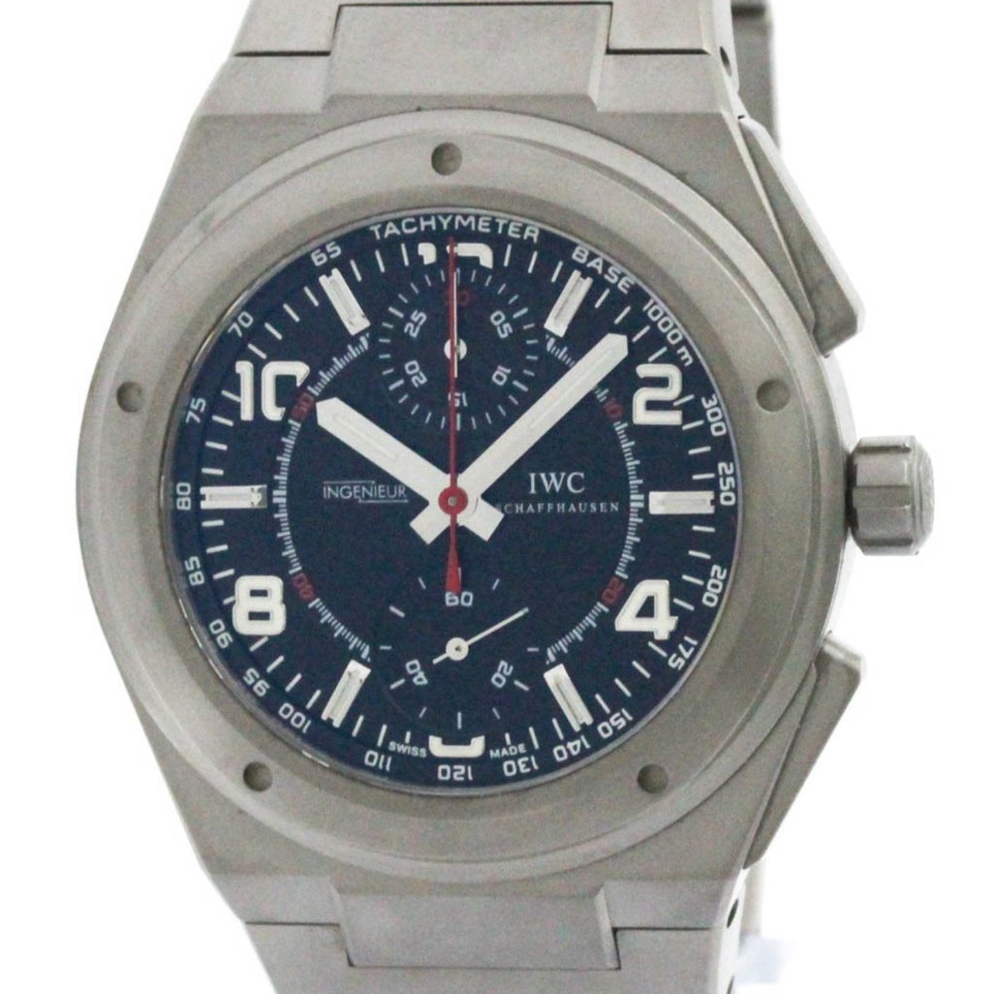 Iwc Schaffhausen Blue Titanium Watch