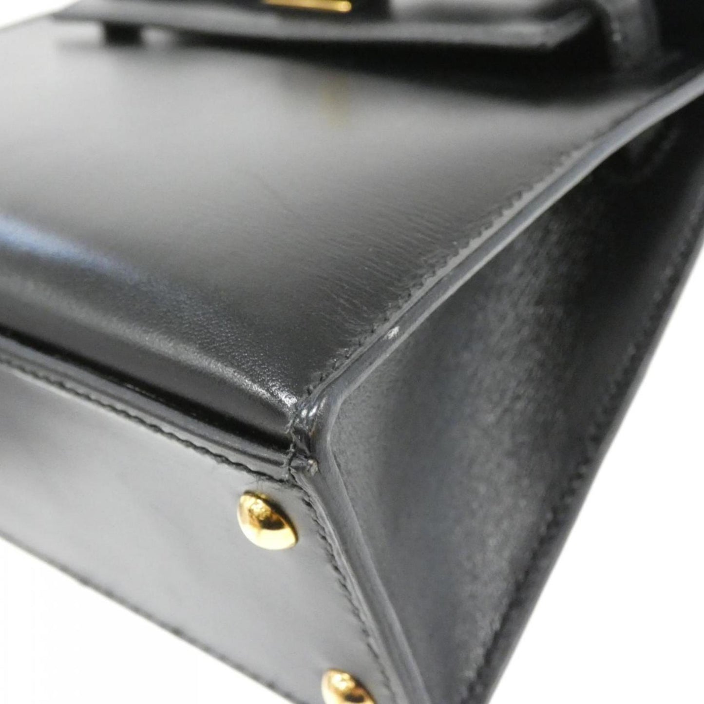 Hermès Black Leather Handbag