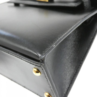 Hermès Black Leather Handbag