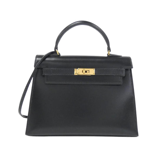 Hermès Black Leather Handbag