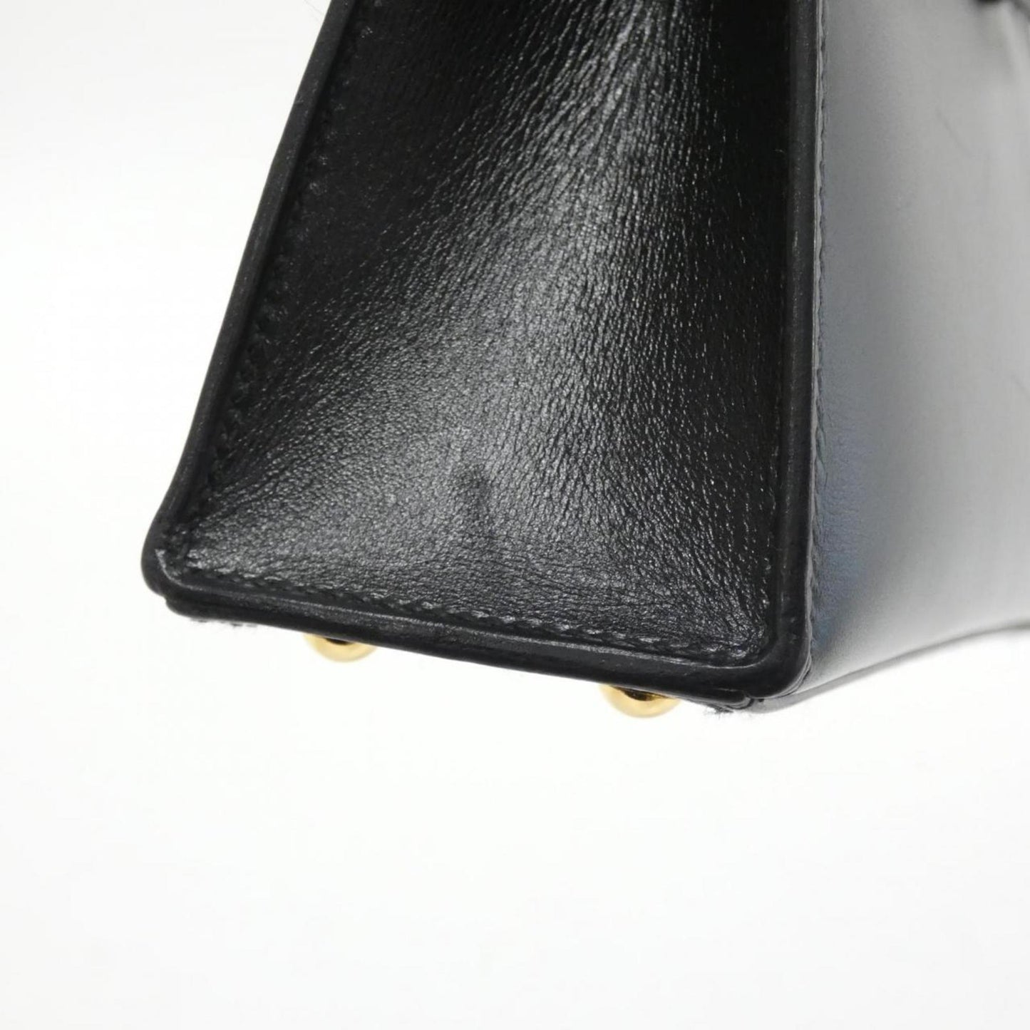 Hermès Black Leather Handbag