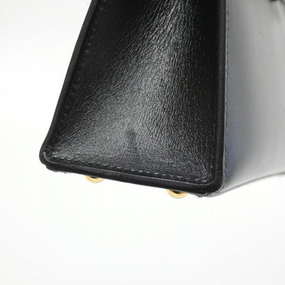 Hermès Black Leather Handbag