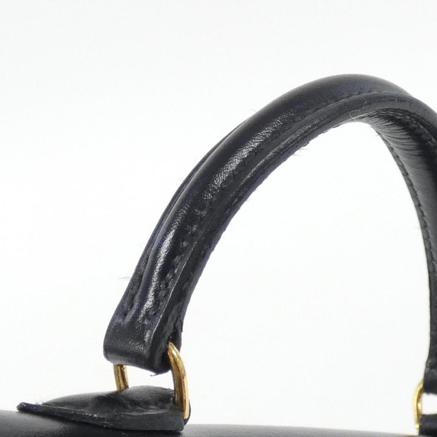 Hermès Black Leather Handbag
