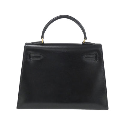 Hermès Black Leather Handbag