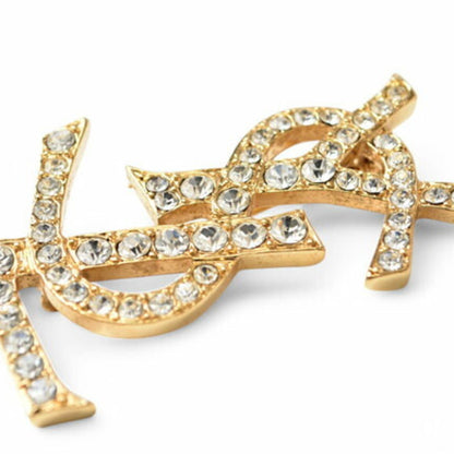 Saint Laurent Gold Metal Cassandre