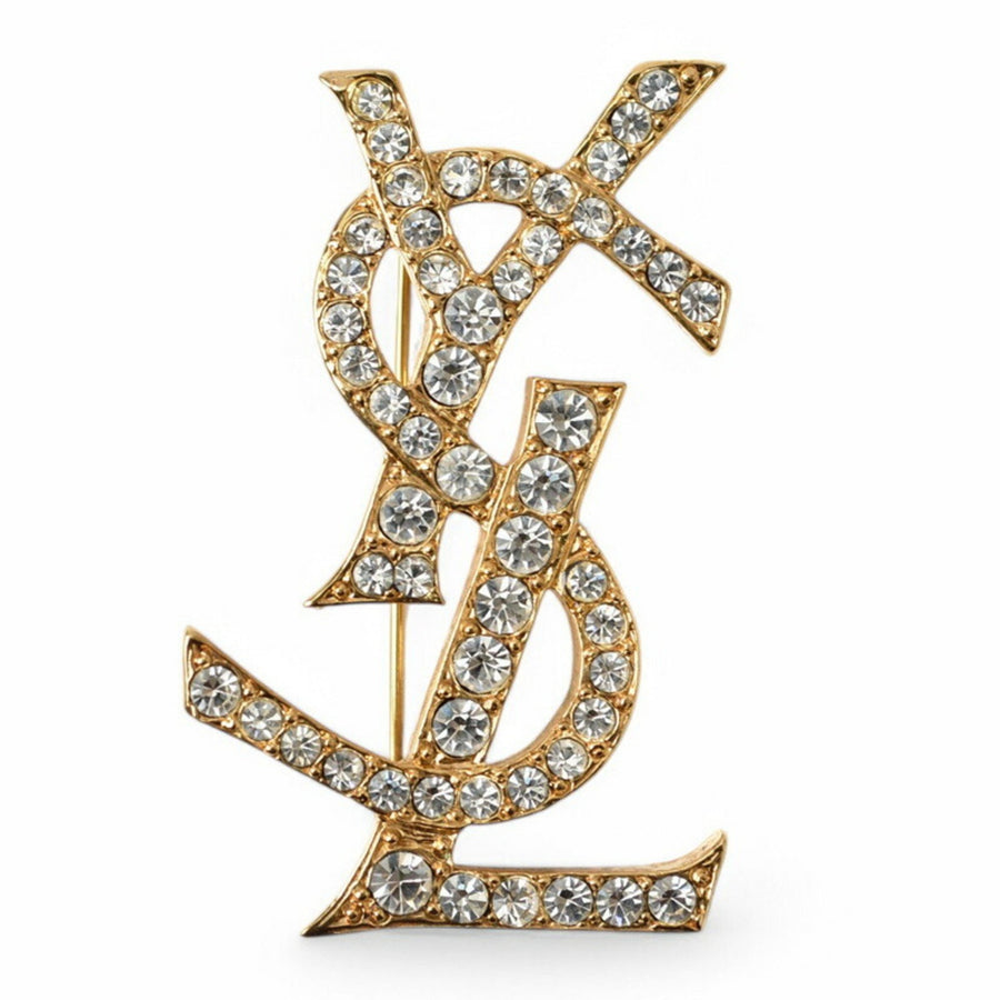 Saint Laurent Gold Metal Cassandre
