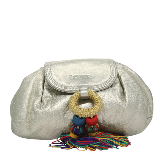 Loewe Silver Leather Shoulder