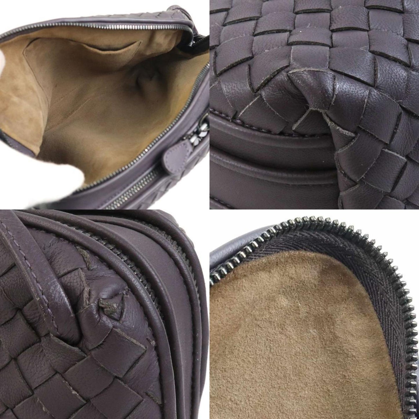 Bottega Veneta Purple Leather Intrecciato