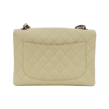Chanel Brown Leather Jumbo