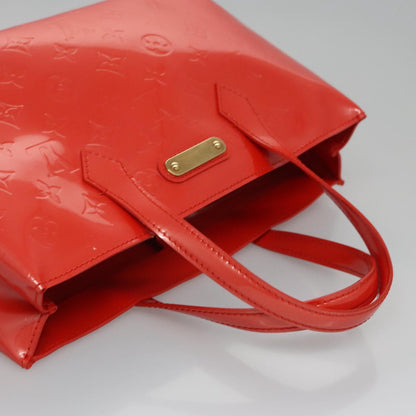 Louis Vuitton Orange Patent Leather Wilshire