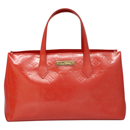 Louis Vuitton Orange Patent Leather Wilshire