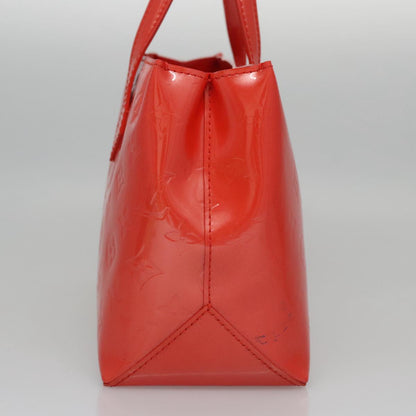 Louis Vuitton Orange Patent Leather Wilshire