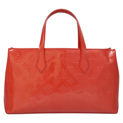 Louis Vuitton Orange Patent Leather Wilshire