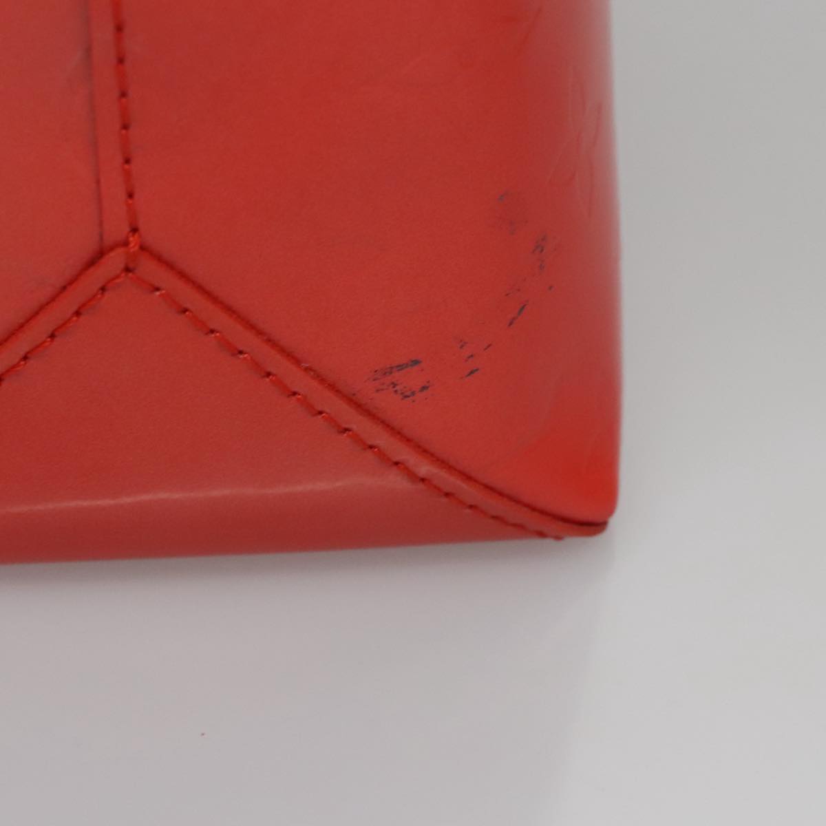 Louis Vuitton Orange Patent Leather Wilshire