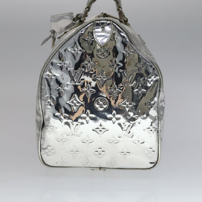 Louis Vuitton Silver Patent Leather Speedy 35