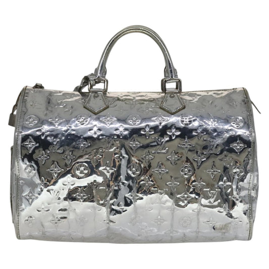 Louis Vuitton Silver Patent Leather Speedy 35