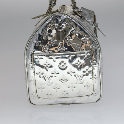 Louis Vuitton Silver Patent Leather Speedy 35