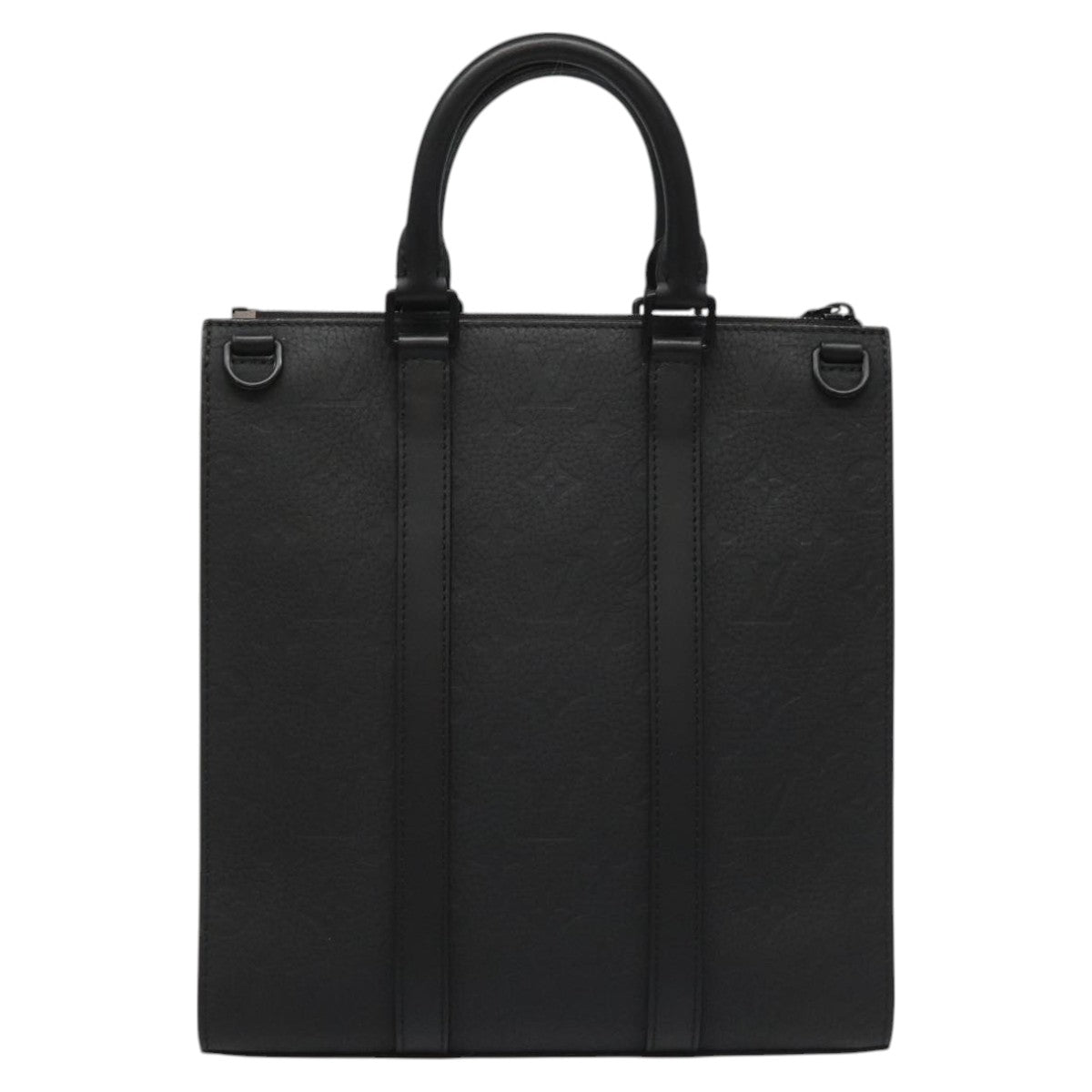 Louis Vuitton Black Leather Sac Plat