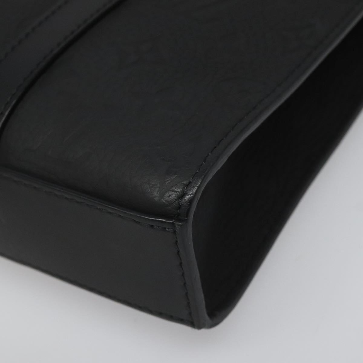 Louis Vuitton Black Leather Sac Plat