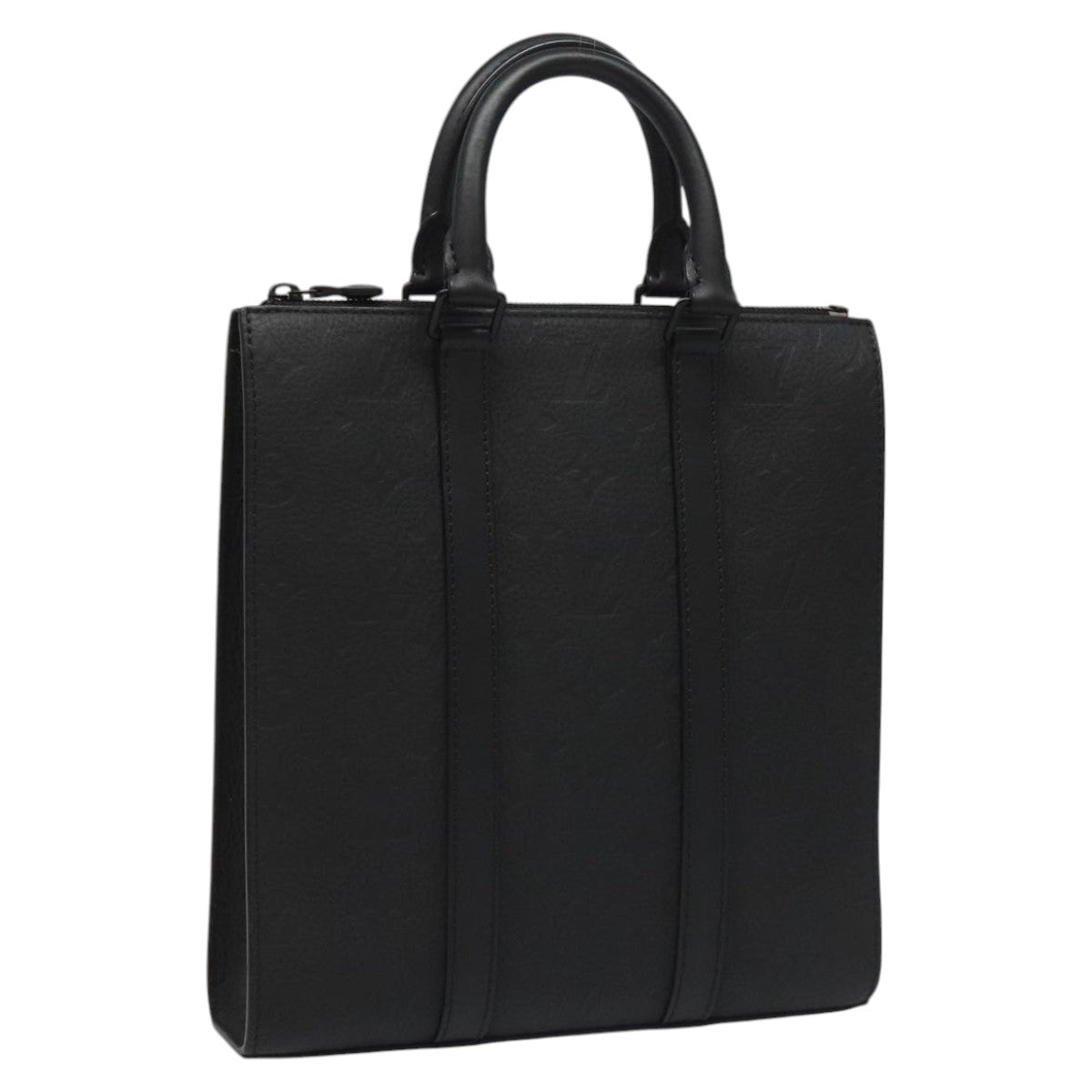 Louis Vuitton Black Leather Sac Plat