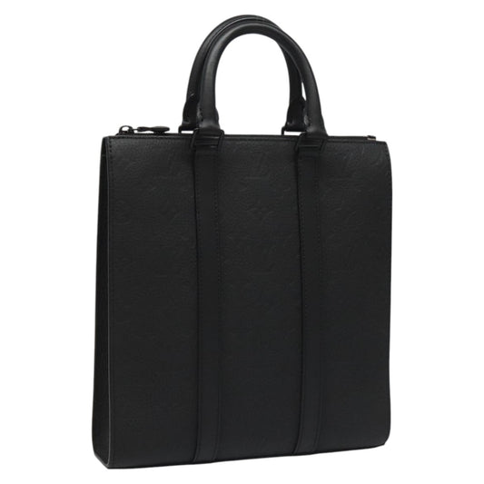 Louis Vuitton Black Leather Sac Plat