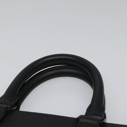 Louis Vuitton Black Leather Sac Plat