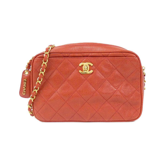 Chanel Red Leather Camera