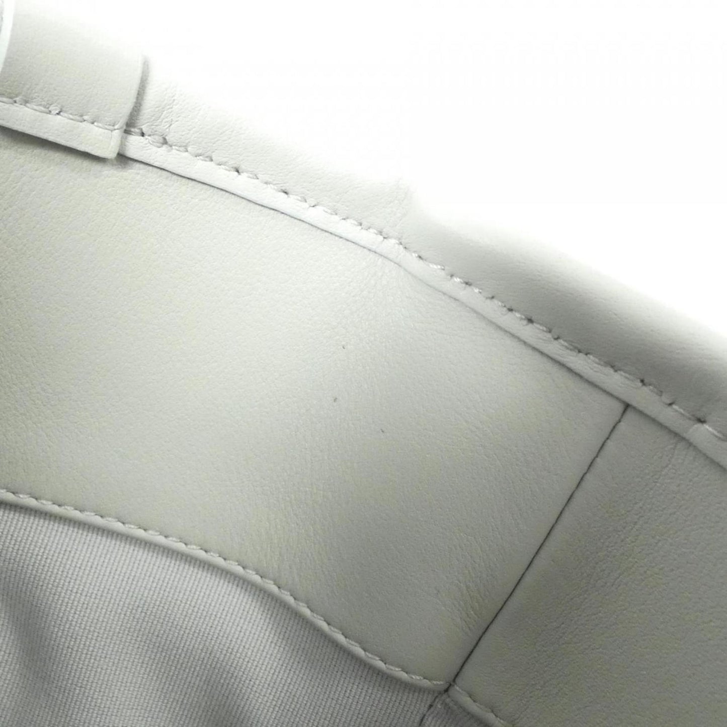 Chanel Gray Leather Deauville
