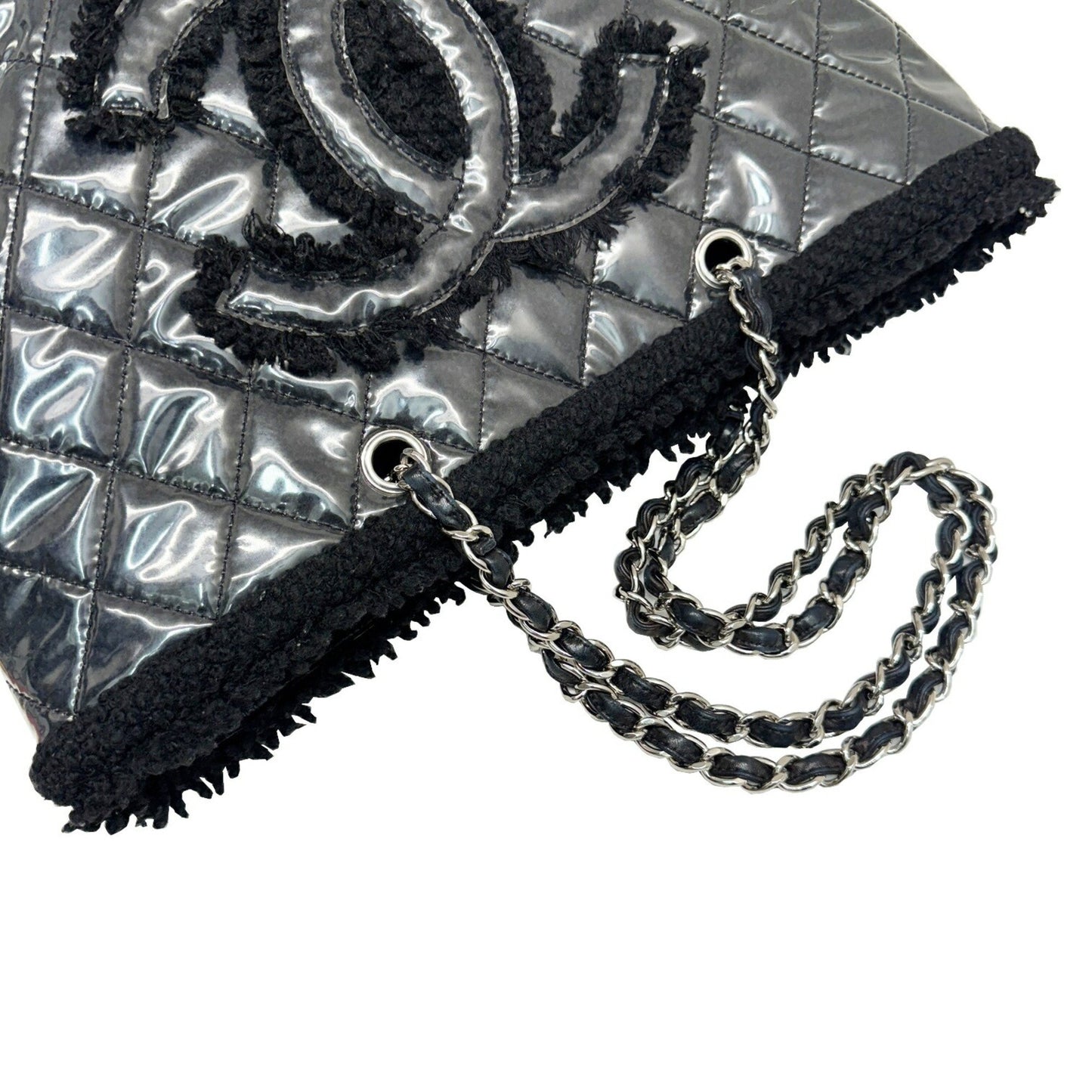 Chanel Black Patent Leather Shoulder