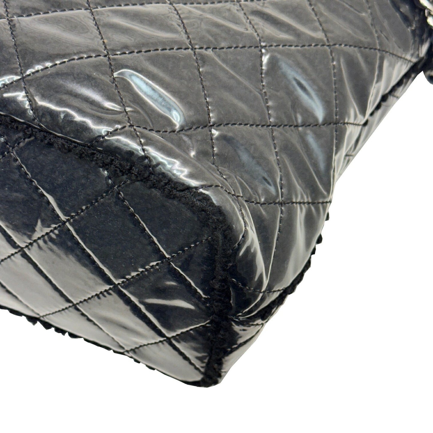 Chanel Black Patent Leather Shoulder