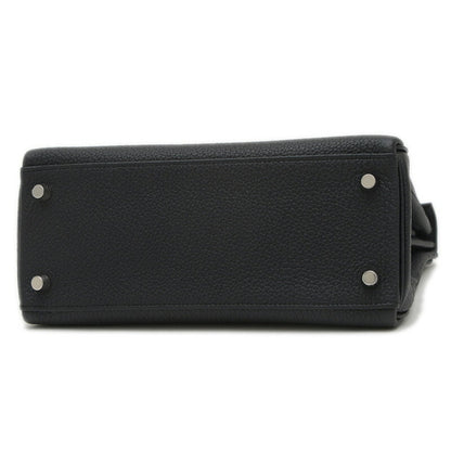 Hermès Black Leather Handbag